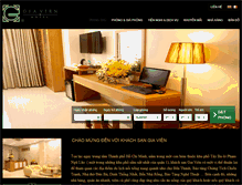 Tablet Screenshot of giavienhotel.com